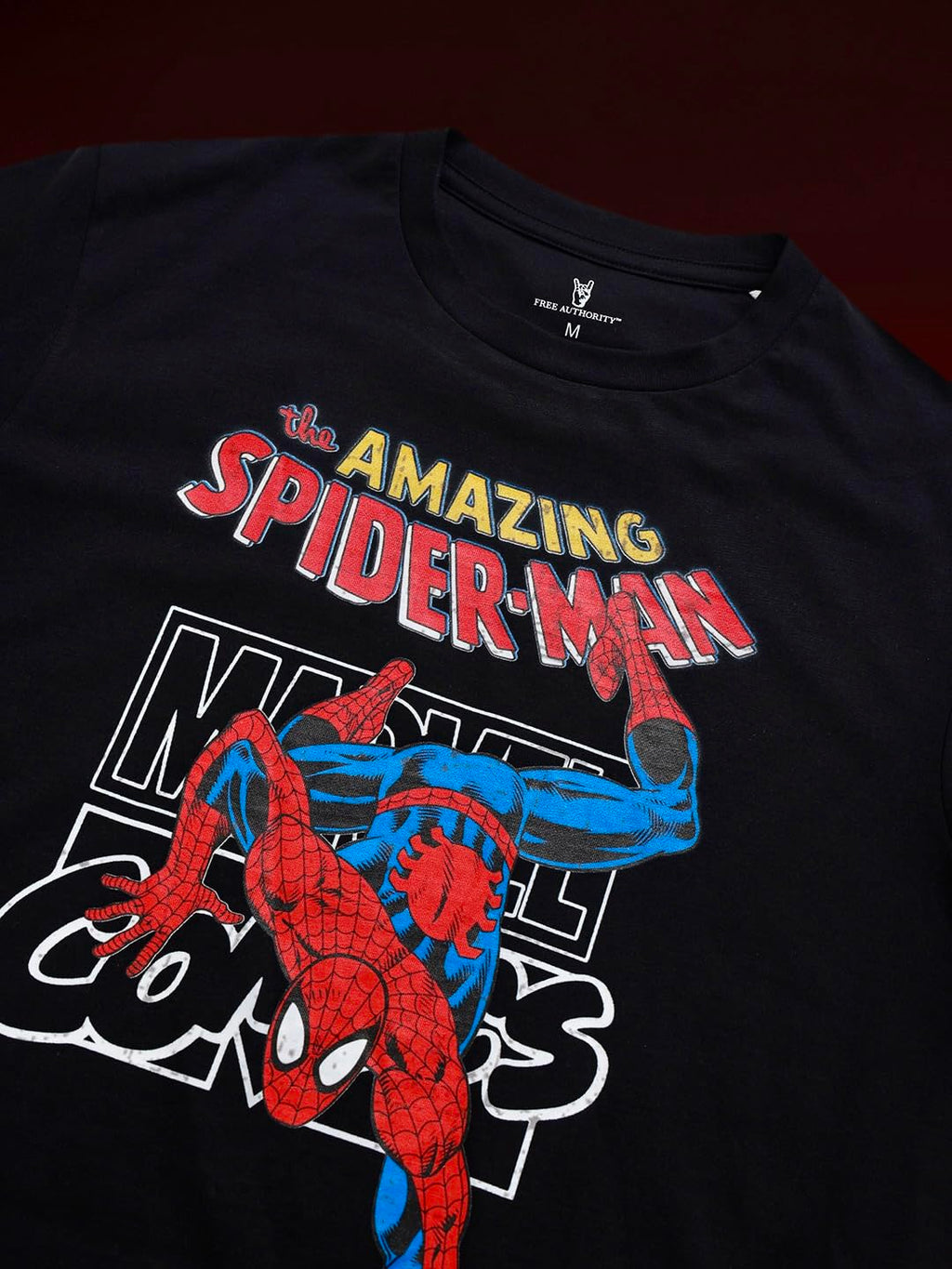 Free Authority Official Marvel Spider-Man Brand New Day Graphic Printed Men's Regular Fit T-Shirt Pure Cotton Crew Neck Casual Summer Tee