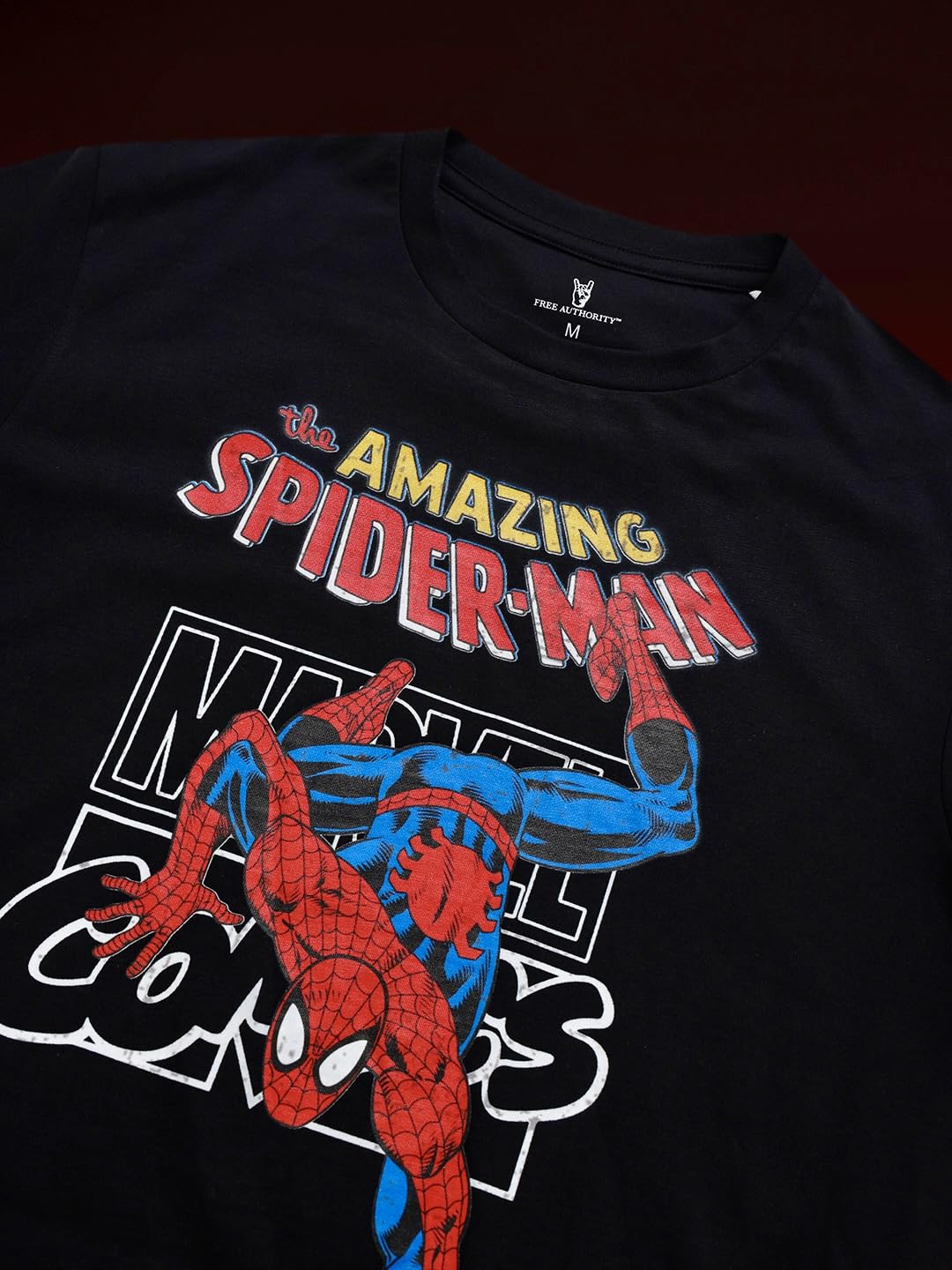 Free Authority Official Marvel Spider-Man Brand New Day Graphic Printed Men's Regular Fit T-Shirt Pure Cotton Crew Neck Casual Summer Tee